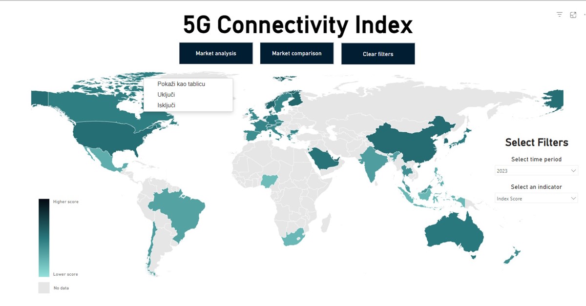 Interaktivni indeks 5G povezivosti