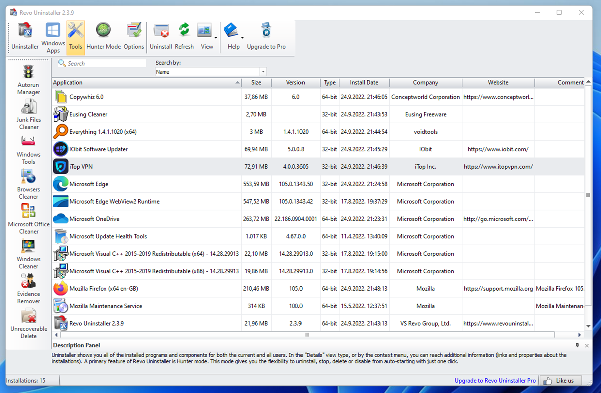 Sučelje mu možda nije najmodernije, ali je intuitivno, pa je Revo Uninstaller jednostavno koristiti, kao i pronaći hrpicu dodatnih alata s kojima dolazi…